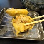 肉汁うどん奥村 - 肉汁うどん（のみ盛１キロ）、天ぷら1,190円