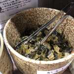 特製ラーメン はせがわ - 卓上調味料。辛子高菜