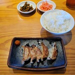 一風堂 - ごはんセットの餃子