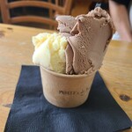 やさとブルーベリーファーム - バニラとチョコレートジェラート