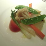 コート ドール - 季節野菜の蒸し煮コリアンダー風味のアップ