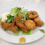 ゆたか食堂 - 牡蠣＆ハモフライ