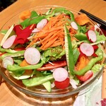 熊本牧場直営 木本商店 - 有機野菜のサラダ。