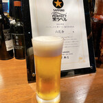 もつ鍋 六花舎 - パーフェクト生ビール