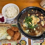 白熊 - にんにくまみれラーメン＆カキフライ ランチ