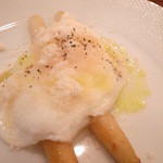 ホワイトアスパラのソテー　ミラノ風