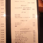 TRATTORIA PACE - ドリンク・ドルチェメニュー