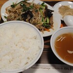 桐島家 - レバニラ炒め定食＠¥750