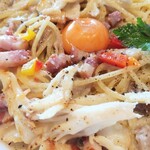 Jolly Pasta - 炙りベーコンと白舞茸のポルチーニカルボナーラ