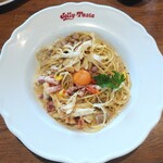 Jolly Pasta - 炙りベーコンと白舞茸のポルチーニカルボナーラ