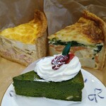 Ether - キッシュ、抹茶のケーキ