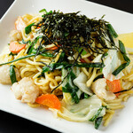 Very popular! Offal Salt Yakisoba (stir-fried noodles) Set Meal