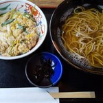 そば処御幸 - かけそばセット（小親子丼つき）￥1,130