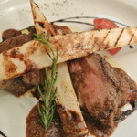 リストランテ ラ チャウ - イタリア産ホワイトアスパラと鹿肩ロース