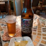 Mamesora Shokudou - ベアードビール(伊豆) スルガベイIPA 通常900円、平日ランチは100円引きで800円、一番苦いのを聞いてこれがオススメとのことでお願いした、とても苦くて料理にピッタリだった