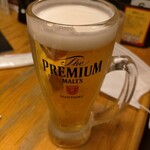 鳥貴族 - 妙に透明度の高いビール