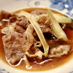 花いち - 牛肉と茗荷の鋤焼