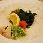 カワハギの薄造り