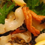 四国三郎 よしの川 - サザエのお造り