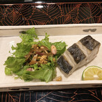 割烹 新多久 - 鰆の塩焼き