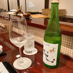 割烹 新多久 - 〆張鶴の純米吟醸