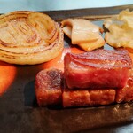 佐賀牛 季楽 銀座  - ミディアムレアで