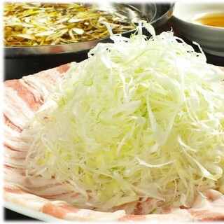 豚ねぎしゃぶしゃぶ鍋！大人気！