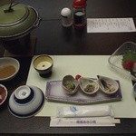 Owari Asahi En - 最初に並んでいた料理