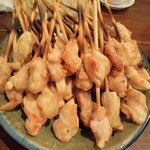 鳥夢 - 誕生日用串焼き（別角度）