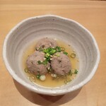 さじ - お通し（いわしのつみれ）