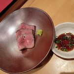 さじ - 自家製ローストビーフワサビ醤油