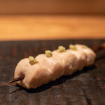 焼鳥 山香 - 2022.10 黒さつま鶏 ささみ本山葵