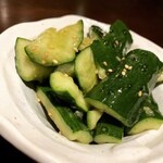 Cucumber with sesame oil