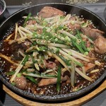 Yakitengu - 白レバニラ炒め定食860円