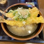 丸亀製麺 - 自分で勝手に作った天ぷら茶漬け