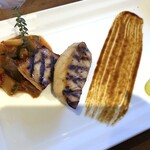 グランカフェ - 8月：メカジキのグリル　糸島叶醬油ソース・・お味の感想をお尋ねするのを忘れましたけれど、メニュー写真とは少し異なるような。(^_^;