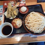 久兵衛屋 - さんま天ざるうどん