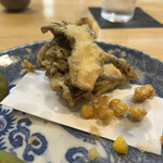 四谷 うえ村 - なんかでっかい舞茸の天ぷら！