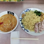 横浜ラーメン あばん - つけめん太 1130円、麺大盛り 170円