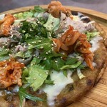肉寿司ちょんまげ - チヂミピザ　チーズサムギョプサル