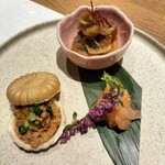 大宮 寿司 個室 香坂 - 前菜三種