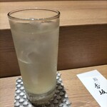 大宮 寿司 個室 香坂 - シャインマスカット酒炭酸割り