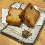 立ち呑み 三ぶん - #銀杏とムカゴのサツマ揚