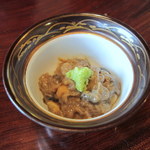 手作りの塩から うなぎ（630円）