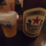 Gyouzaya Toutenkou Kurosaki - 瓶ビール（中）サッポロラガー\660