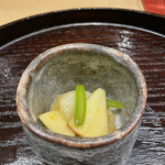 日本料理 研野 - トキりんごと蕪のサラダ