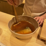 日本料理 研野 - 煮付けます。