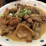 万栄食堂 - 味噌煮込み<馬すじ+ホルモン>