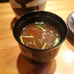 天寿し - 赤だし。