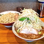 豚星。 - つけめん（熱盛り・野菜￥750）4/30/2013